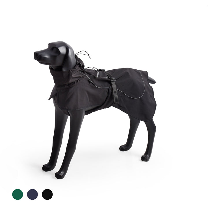 Impermeable Perro Windhook - Negro-  Sheepdogz®